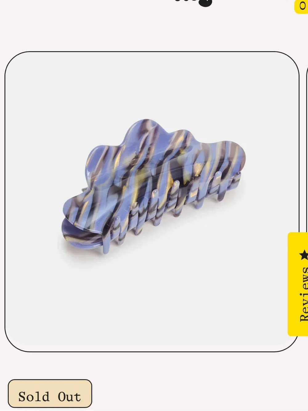 Chunks Nimbus Claw clip in Phantom color (blue / black / gray) - Picture 5 of 11